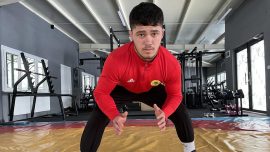 İşitme engelli milli güreşçi Ahmet Erfidan’ın hedefi olimpiyatlar